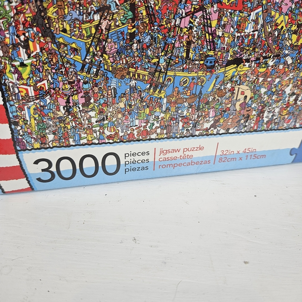 Where's Waldo Wally 3000 piece jigsaw puzzle Aquarius Factory Sealed! - Picture 2 of 6